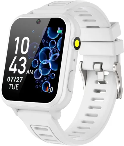 Vista 9 de Tixpc Reloj inteligente para niños y niñas con video, cámara, reproductor de música, 39 juegos, podómetro, reloj despertador, calculadora, antorcha
