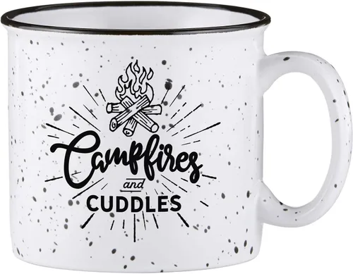 Vista 4 de Santa Barbara Design Studio SIPS Drinkware - Taza de cerámica para fogata, 13 onzas, llamado