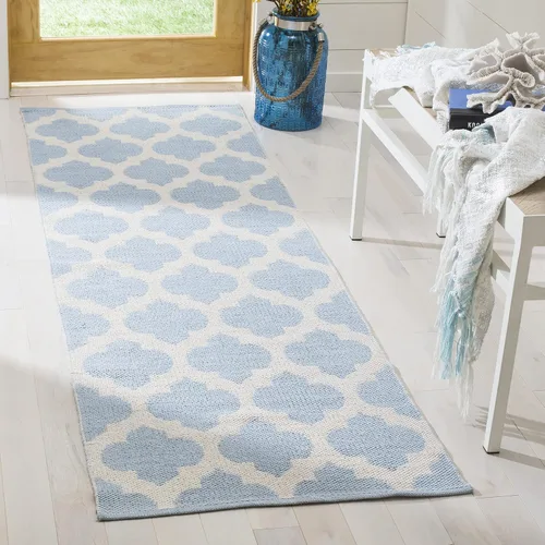 Vista 13 de SAFAVIEH Montauk Collection - Alfombra decorativa, 2 pies 6 pulgadas x 4 pies, color negro y marfil, hecho a mano, de algodón enrejado, ideal