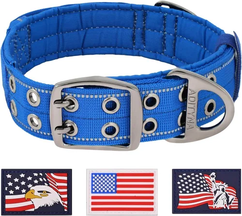 Vista 11 de ADITYNA Collar de perro resistente para perros extra grandes con mango de Collar táctico de camuflaje para caminar, entrenar, uso diario