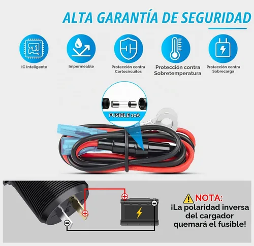 Vista 4 de Nilight 2 Pack PD Type C y QC 3.0 Panel de toma rápida USB con interruptor táctil LED ON Off, kit de cable fundido para coches, camiones