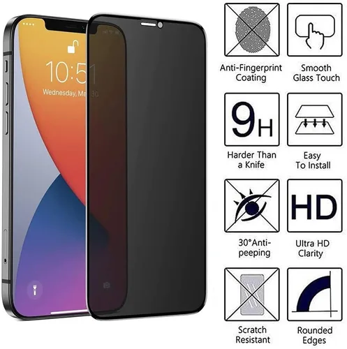 Vista 7 de Paquete de 2 protectores de pantalla de privacidad compatibles con iPhone 13 Pro Max / 14 Plus