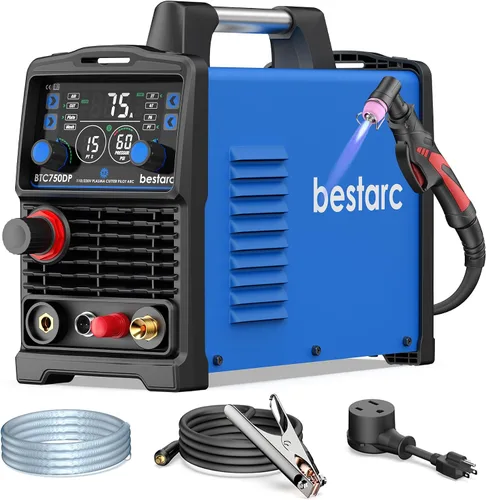 Vista 12 de Bestarc Plasma Cutter Machine, Pilot Arc, 50A IGBT 110V 220V Dual Voltage