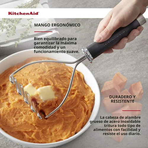 Vista 4 de KitchenAid Gourmet - Triturador de alambre de acero inoxidable, 10.24 pulgadas, color negro (paquete de 12)