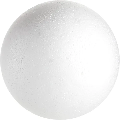 Vista 8 de Juvale Sphere Craft - Bolas de espuma de poliestireno blanco de 7.5 pulgadas, paquete de 2 unidades para proyectos de bricolaje, centros de mesa