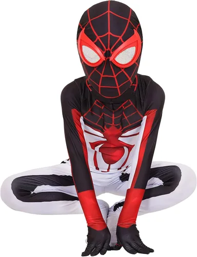 Vista 6 de Kovojibo Superhero Costume Kids Bodysuits Spandex Halloween Cosplay Costumes