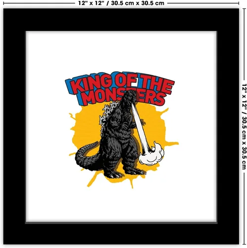 Vista 6 de Trends International Gallery Pops Godzilla - Póster de pared de rey de los monstruos, 12.00 x 12.00 pulgadas, versión de marco negro