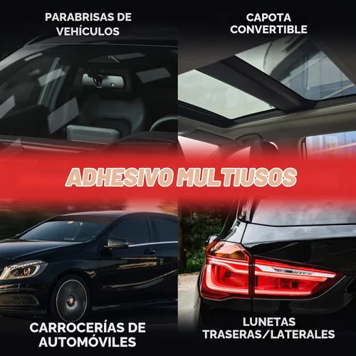 Vista 5 de Adhesivo de Uretano para Parabrisas - Curado Rápido y Resistente a la Intemperie y Pegamento de Vidrio Automotriz de Resistencia Profesional para 1