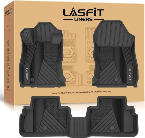 Vista 39 de LASFIT Alfombrillas de carga y respaldo de automóvil, aptas para todo tipo de clima, elastómero termoplástico de ajuste personalizado, fácil