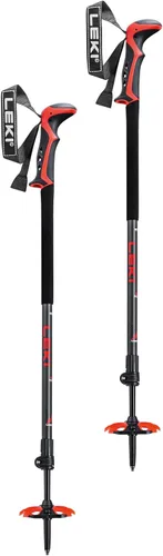 Vista 2 de LEKI Haute Route 2 - Bastones de esquí ligeros ajustables de aluminio para esquí de campo y snowboard Aluminum, Adjustable, Lightweight, For