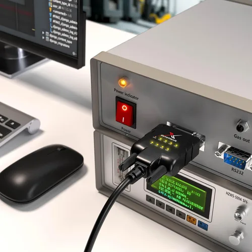 Vista 7 de FTDI Adaptador USB a RS232 con 9 LED de estado, puerto serie DB9 FT232RL Chipset, Hardware Flow Control, Real-Time Signal Monitoring and ESD