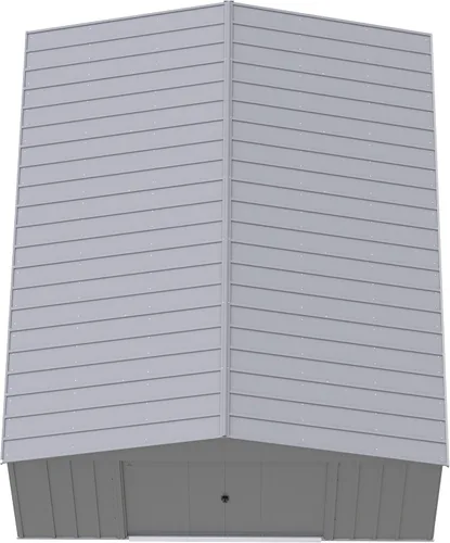 Vista 11 de Arrow Classic Cobertizo de metal, 14 x 17, gris flauta