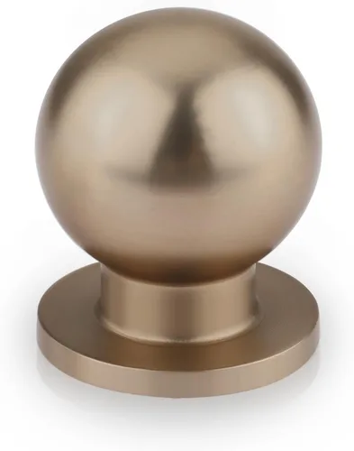 Vista 10 de Haliwu Paquete de 5 pomos de bronce antiguo para gabinetes de cocina, tiradores redondos para cajones para baño, cocina, dormitorio