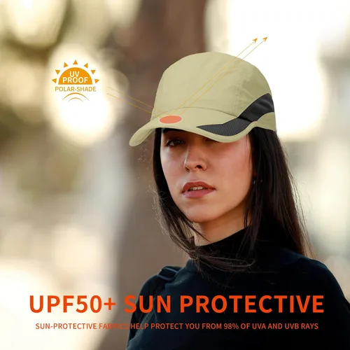 Vista 7 de Gorra de béisbol de secado rápido para hombres y mujeres, con protección solar y protección solar