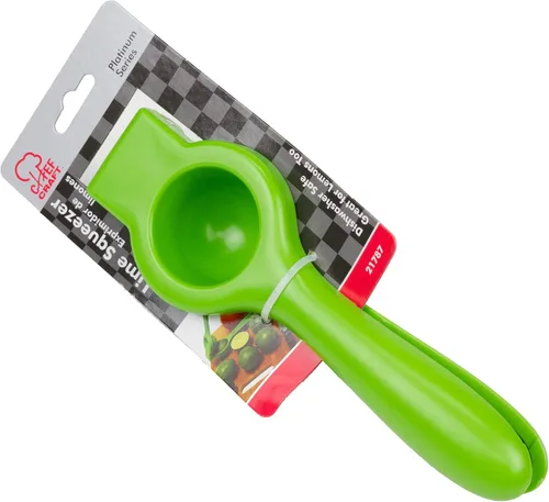 Vista 2 de Chef Craft Exprimidor de lima/limón de plástico, 7.5 pulgadas de largo, verde
