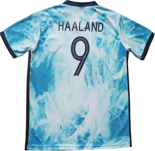 Vista 3 de HOMEMI Ropa deportiva juvenil Noruega 9 Haaland Kids Away Soccer JerseyShorts Football Socks Set