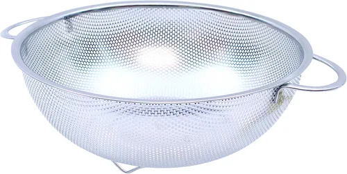Vista 2 de Tablecraft Colador de 1.5 cuartos de galón con asas, acero inoxidable
