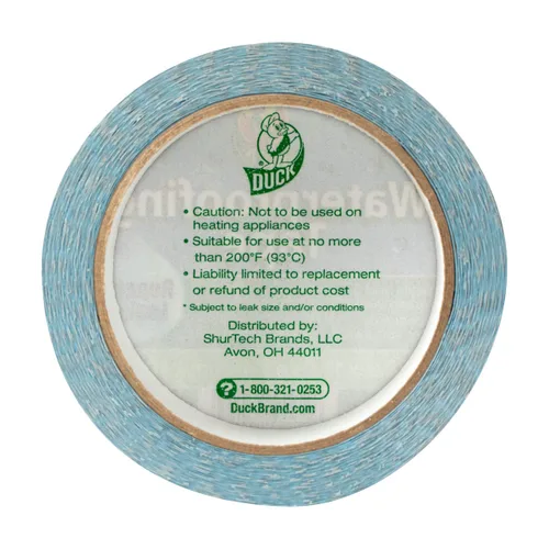 Vista 2 de Duck Cinta impermeabilizante de marca, plata, 1.88 pulgadas x 10.9 yardas, 1 rollo (280355)