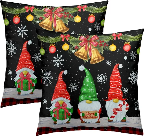 Vista 61 de Giwawa Juego de 2 fundas de almohada de calabaza otoñal de 16 x 16 pulgadas, fundas de cojín de algodón de madera de girasol para sofá, patio