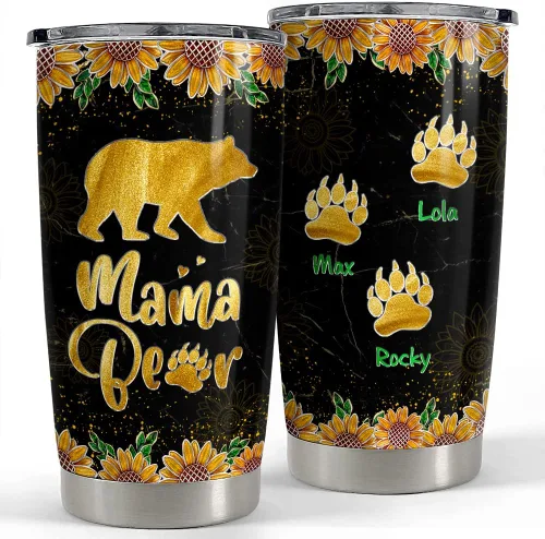 Vista 13 de SANDJEST Vaso personalizado de gato negro con texto en inglés «Just A Girls Who Loves Cat», vasos de 20 onzas y 30 onzas con tapa, regalo