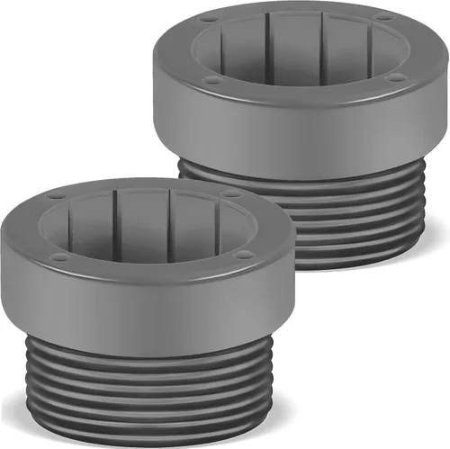 Vista 8 de Thyle Estabilizador de sombrilla de piscina, adaptador de inserción de 3/4 pulgadas, fundas adaptadoras roscadas, estabilizador de poste de Blanco
