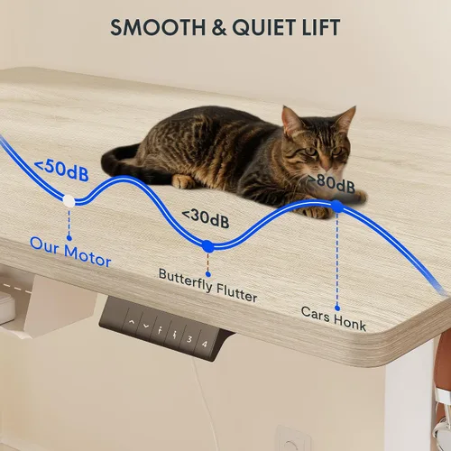 Vista 66 de FLEXISPOT EN2 Escritorio de pie de una pieza completa con regleta de alimentación de abrazadera, escritorio eléctrico de altura ajustable de 40 x 24