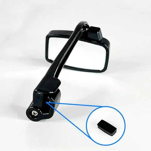 Vista 2 de Espejo retrovisor de gafas de ciclismo de bicicleta,Reflector de casco ajustable multiángulo,Accesorios de conducción