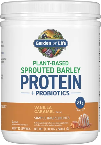 Vista 9 de Garden of Life, Probióticos de cebada germinada con proteínas, chocolate, 24.41 onzas