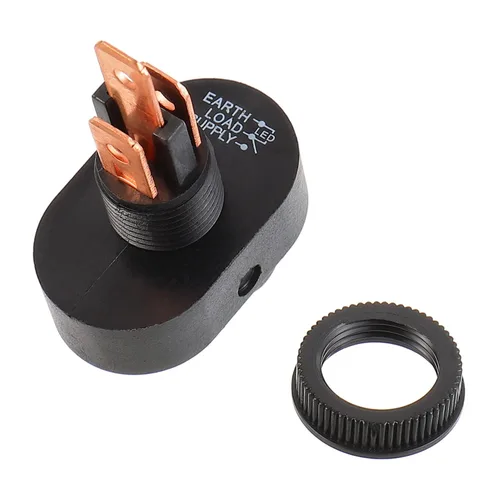 Vista 4 de Interruptor basculante LED impermeable de 12 V 30 A SPST de 3 pines y 2 posiciones para automóvil, camión, RV, motocicleta, barco, control marino