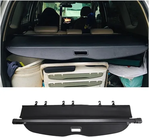 Vista 2 de Cubierta retráctil de carga para maletero, compatible con RAV4 2006-2013, pantalla de protección de seguridad para equipaje de maletero (lona)