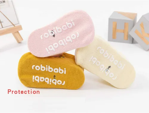 Vista 3 de Calcetines antideslizantes para bebés de 0 a 36 meses 6 pares