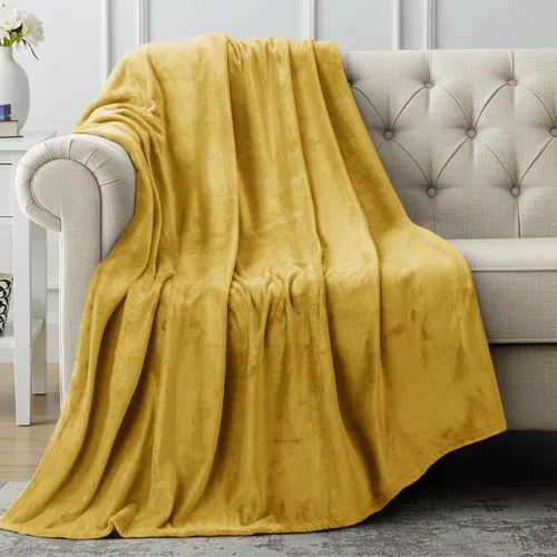 Vista 19 de Utopia Bedding - Manta de vellón de lujo, mullida, antiestática; manta de suave microfibra de 8.8 oz/yd² (300 g/m²) para sofá y cama; tamaño Gris