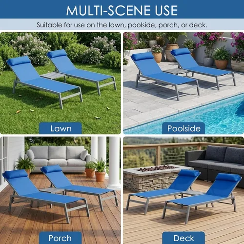 Vista 8 de Kozyard Wilson - Silla de salón ajustable con revestimiento E de hierro forjado y asiento de textileno transpirable (color azul, 2 sillas)