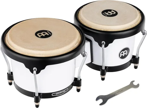 Vista 18 de Meinl Percussion HB100SNT-M bongós de madera natural de 6 3/4 y 8 pulgadas, Negro Bongos de carcasa sintética duradera profesional para adultos