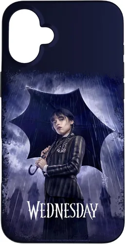 Vista 23 de Funda para iPhone 16 Wednesday con paraguas Nevermore Academy Photo Portrait