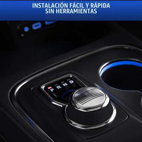 Vista 7 de Insignia de perilla de palanca de cambios de acero inoxidable para accesorios Ram 1500 2013-2020 también se adapta a Rebel. Placa de ajuste