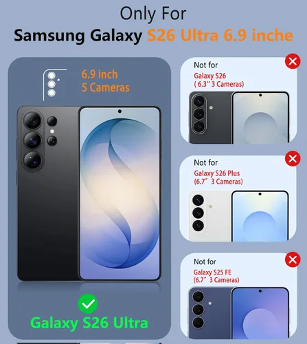 Vista 564 de FNTCASE Funda para iPhone 17 Pro: Fundas delgadas translúcidas de color azul claro compatibles con MagSafe, protección completa de la cámara