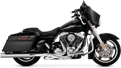 Vista 4 de Vance & Hines Eliminator 400 Slip Ons Chrome con tapas de extremo cromadas 16714