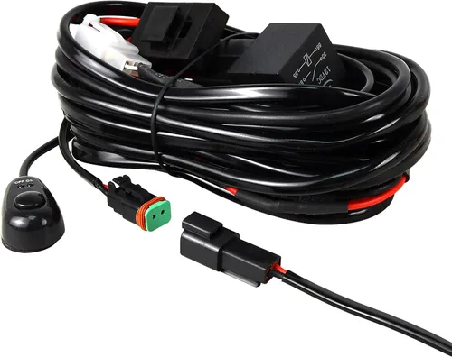Vista 8 de Willpower Barra de luz LED curvada de 52 pulgadas, 675 W, combo de luces LED todoterreno con conector DT, arnés de cableado, luces de conducción