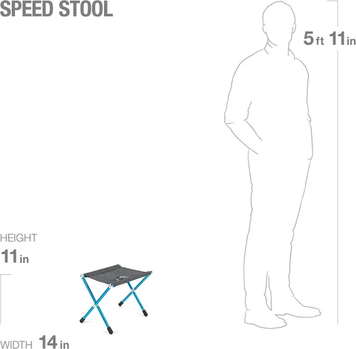 Vista 2 de Helinox Taburete Speed Ultralight, Asiento plegable portátil, negro
