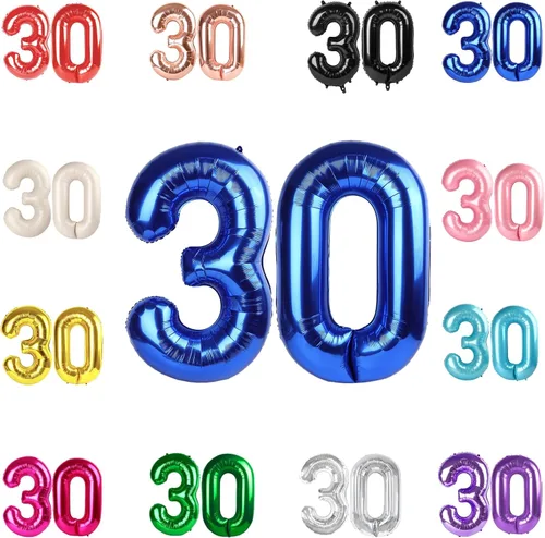 Vista 169 de Globo negro del número 0 de 40 pulgadas – globo número 0, decoraciones