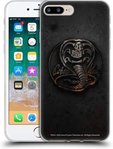 Vista 200 de Head Case Designs Funda de gel suave con licencia oficial de Cobra Kai Gold Medal Graphics compatible con Apple iPhone 7 Plus/iPhone 8 Plus
