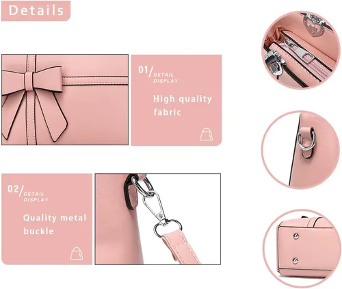 Vista 5 de JHVYF Carteras y bolsos de mano para mujer, bolsos de hombro