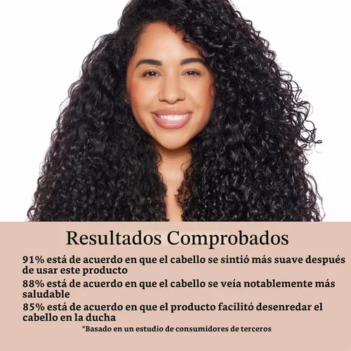 Vista 4 de Rizos Curls Acondicionador profundo de viaje, fortalece e hidrata el cabello mientras controla el encrespamiento, añade suavidad y manejabilidad