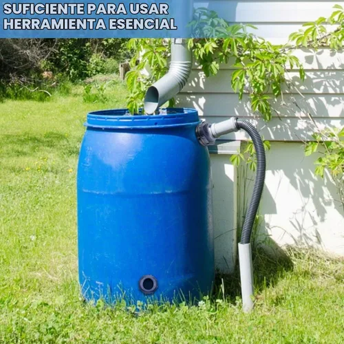 Vista 7 de Outus Conector de tanque de agua de montaje de mamparo de PVC de 2 pulgadas para barriles de lluvia, acuarios, estanques o tanques de agua