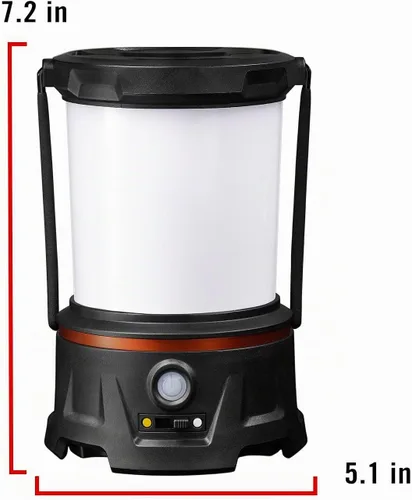 Vista 14 de Coast EAL40R Linterna de camping de emergencia recargable de 2500 lúmenes con modo intermitente rojo, mosquetón, difusor, mango plegable, modo bajo