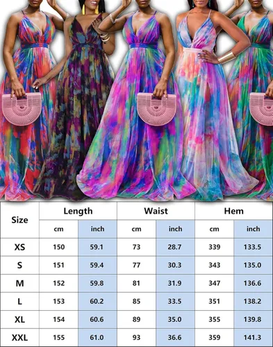 Vista 2 de Bonnorth Vestido largo de tul con cuello en V y tirantes delgados para mujer