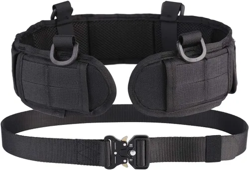 Vista 5 de Conjunto de cinturón de batalla táctico, Molle, tiro, cinturón de guerra