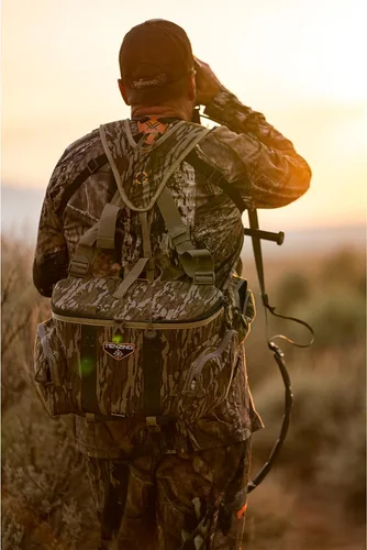 Vista 5 de TENZING Paquete lumbar unisex para adultos, Mossy Oak Bottomland Paquete de caza ajustable duradero compatible con H2O con 5 compartimentos, 5