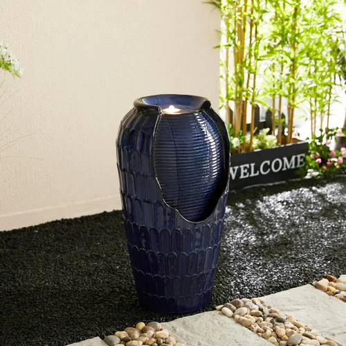 Vista 13 de Glitzhome - Fuente de agua con luz LED para exteriores